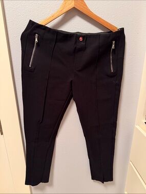 Zara Black Women’s Stretch Chinos with Zip Pockets